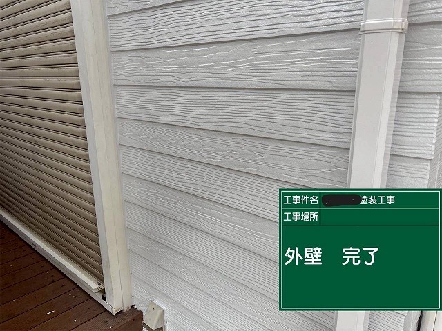 明石市の戸建て　外壁の塗装完了